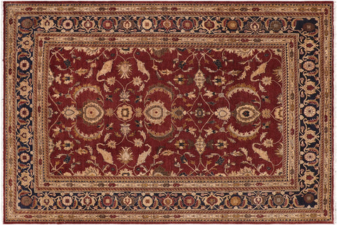 handmade Traditional Kafkaz Red Blue Hand Knotted RECTANGLE 100% WOOL area rug 10x13