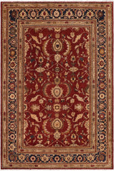handmade Traditional Kafkaz Red Blue Hand Knotted RECTANGLE 100% WOOL area rug 10 x 13