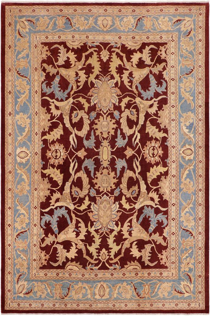 handmade Traditional Kafkaz Red Blue Hand Knotted RECTANGLE 100% WOOL area rug 10 x 14