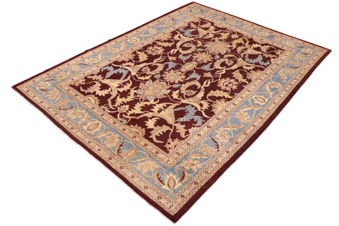 handmade Traditional Kafkaz Red Blue Hand Knotted RECTANGLE 100% WOOL area rug 10x14