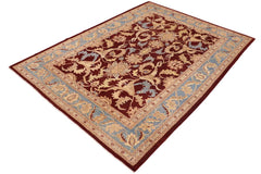 handmade Traditional Kafkaz Red Blue Hand Knotted RECTANGLE 100% WOOL area rug 10 x 14