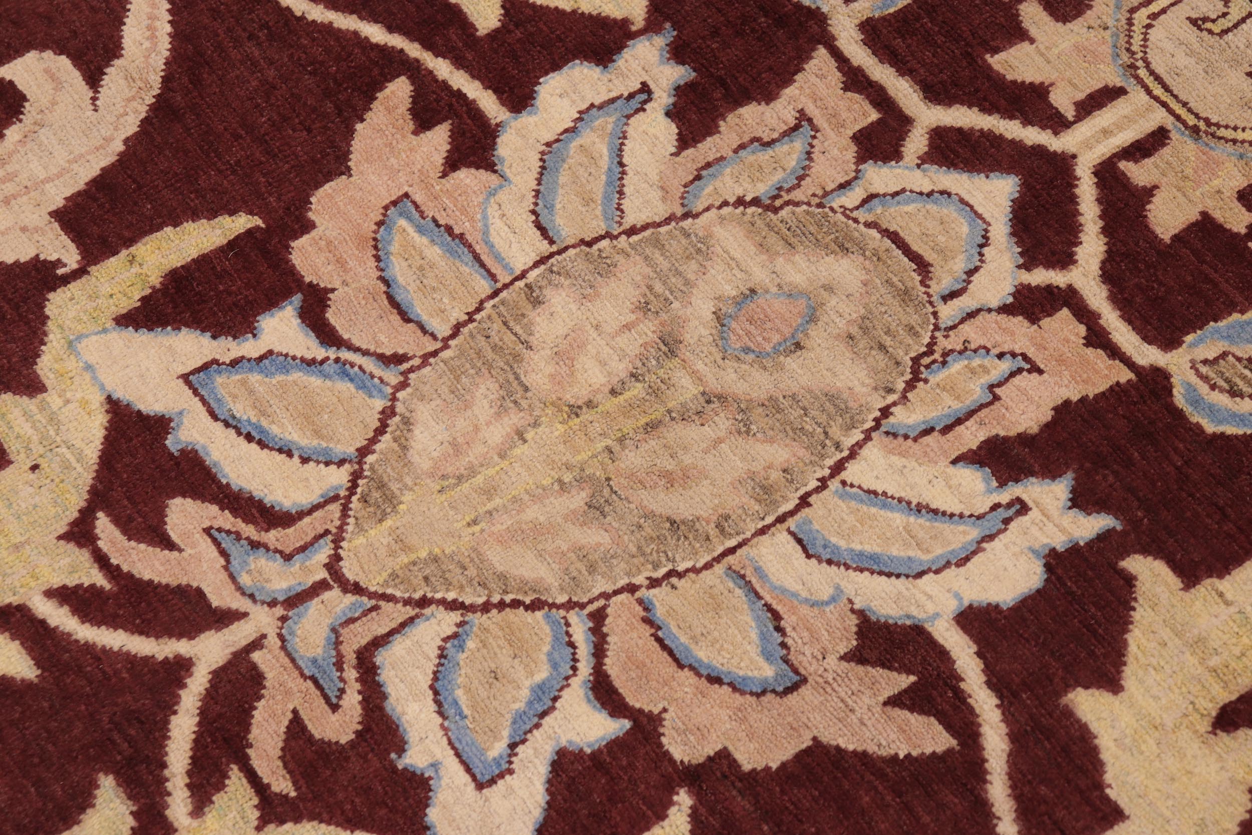 handmade Traditional Kafkaz Red Blue Hand Knotted RECTANGLE 100% WOOL area rug 10x14