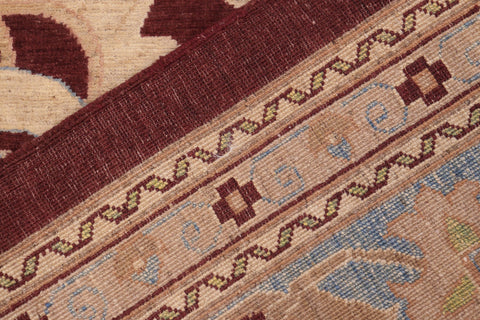 handmade Traditional Kafkaz Red Blue Hand Knotted RECTANGLE 100% WOOL area rug 10x14