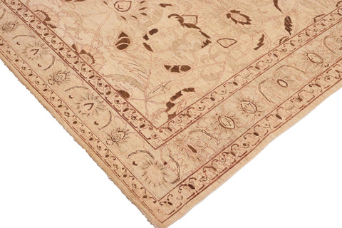 handmade Traditional Kafkaz Beige Brown Hand Knotted RECTANGLE 100% WOOL area rug 10x13