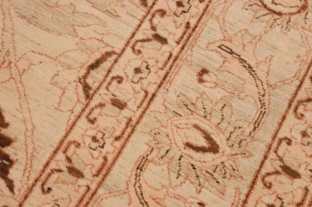 handmade Traditional Kafkaz Beige Brown Hand Knotted RECTANGLE 100% WOOL area rug 10 x 13