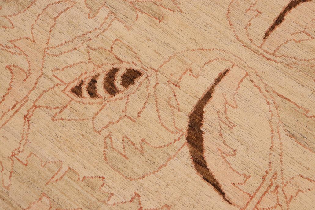 handmade Traditional Kafkaz Beige Brown Hand Knotted RECTANGLE 100% WOOL area rug 10 x 13