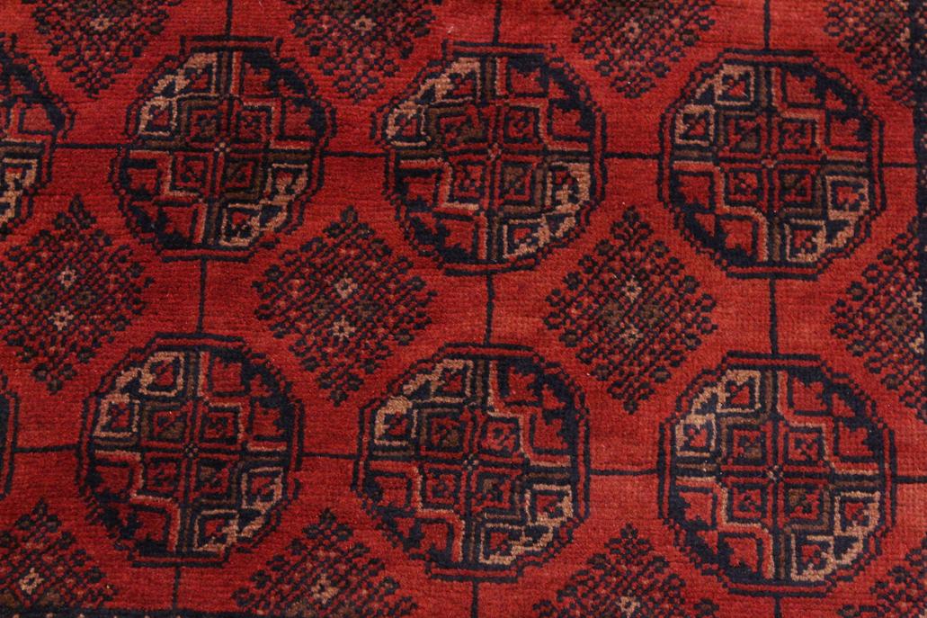 handmade Tribal Biljik Khal Mohammadi Drk. Red Black Hand Knotted RECTANGLE 100% WOOL area rug 4x6