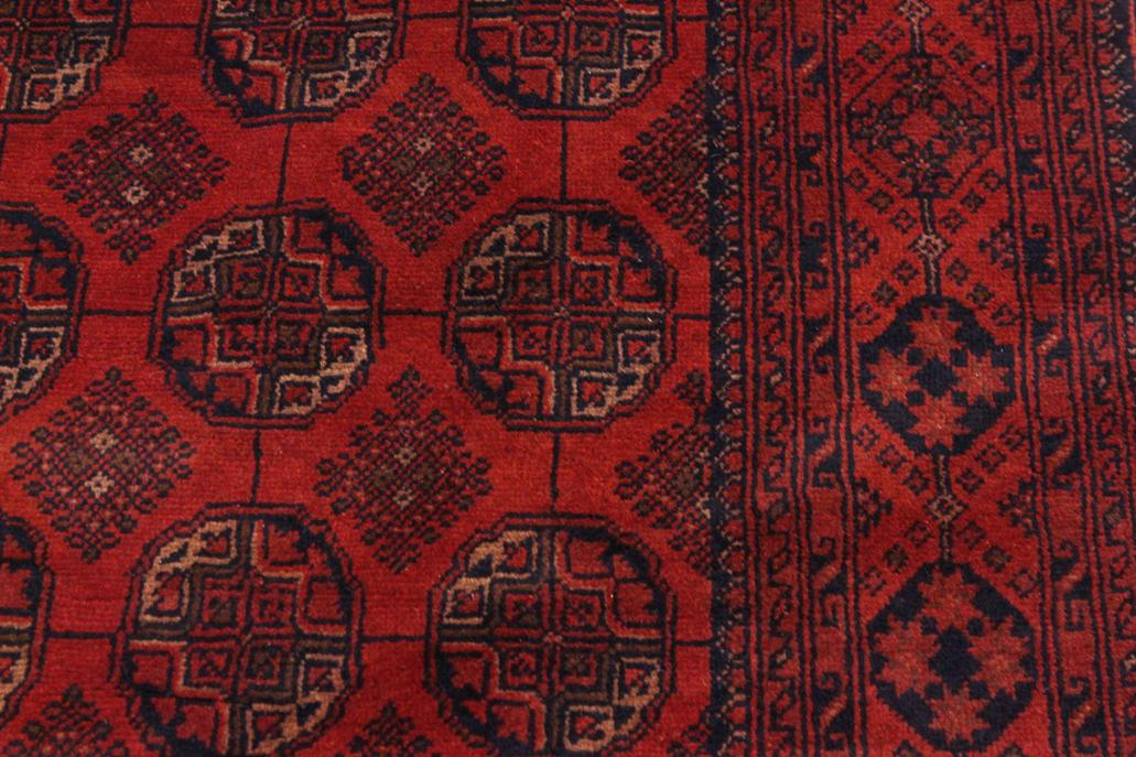handmade Tribal Biljik Khal Mohammadi Drk. Red Black Hand Knotted RECTANGLE 100% WOOL area rug 4x6