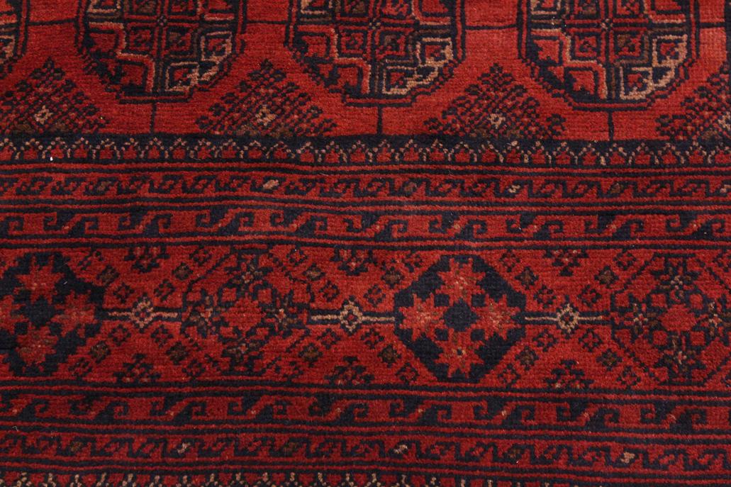handmade Tribal Biljik Khal Mohammadi Drk. Red Black Hand Knotted RECTANGLE 100% WOOL area rug 4x6