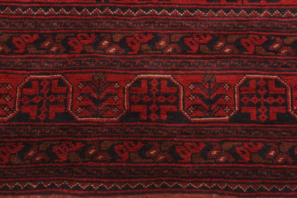 handmade Tribal Biljik Khal Mohammadi Drk. Red Black Hand Knotted RECTANGLE 100% WOOL area rug 6x8