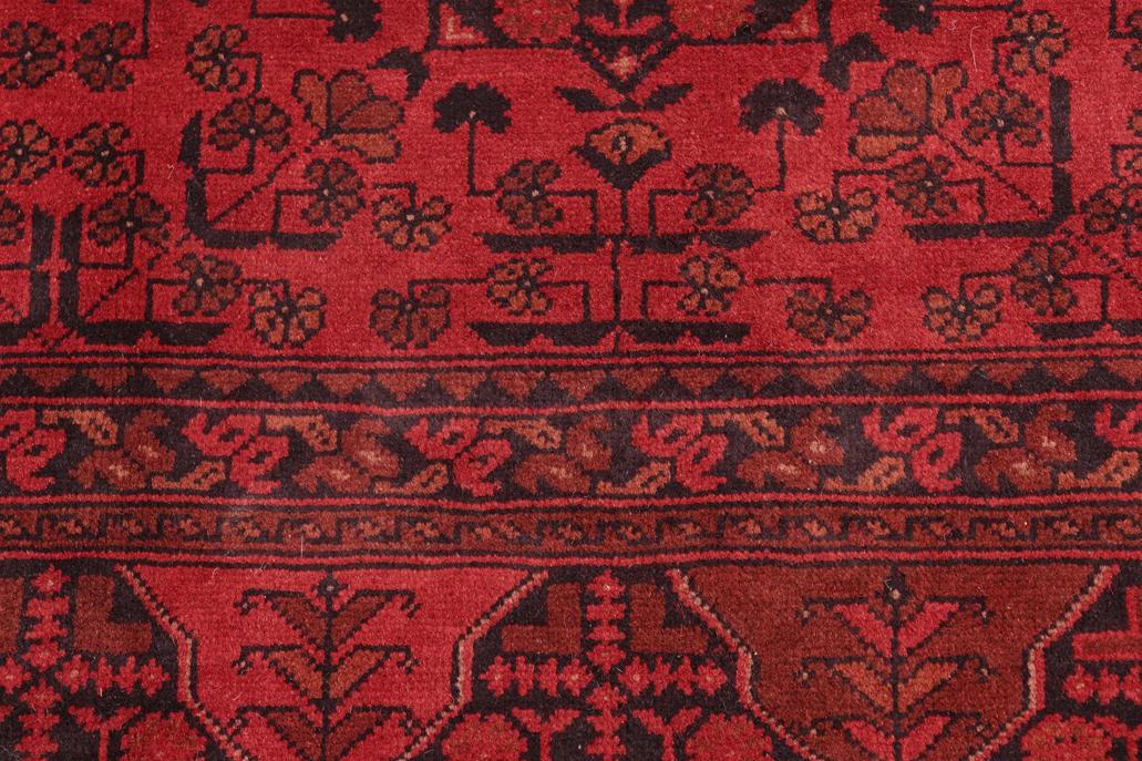 handmade Tribal Biljik Khal Mohammadi Red Black Hand Knotted RECTANGLE 100% WOOL area rug 5x6