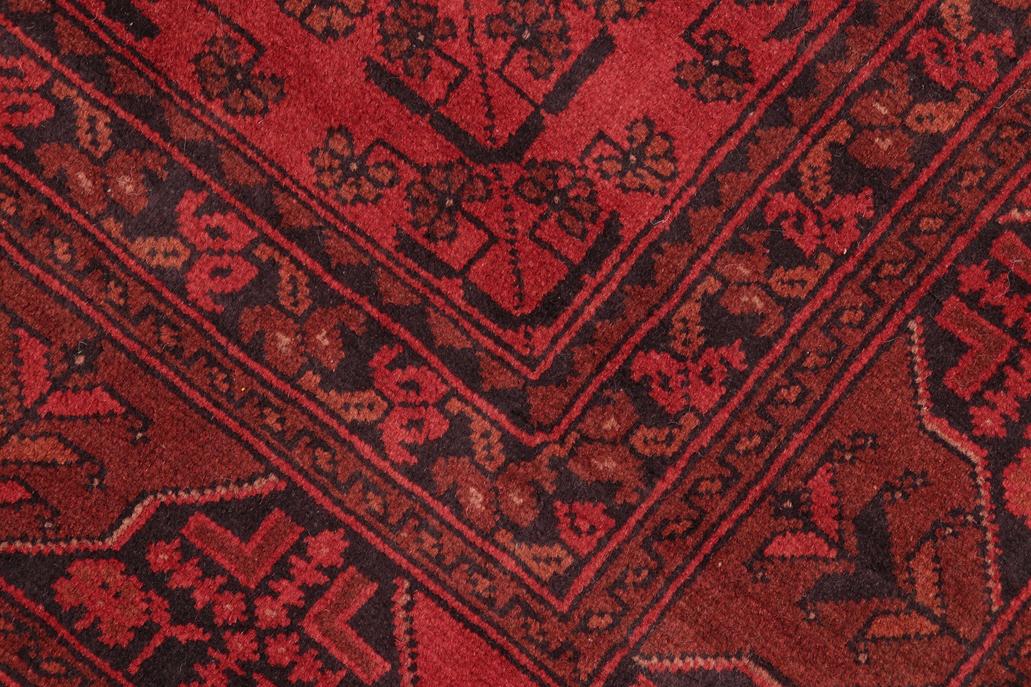 handmade Tribal Biljik Khal Mohammadi Red Black Hand Knotted RECTANGLE 100% WOOL area rug 5x6