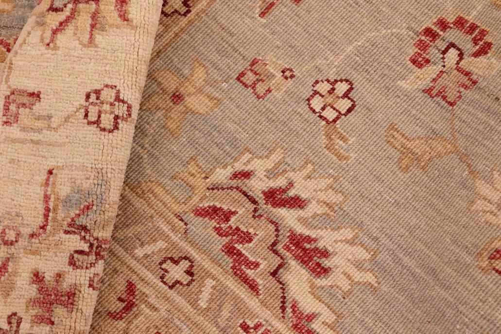 handmade Traditional Kafkaz Gray Beige Hand Knotted RECTANGLE 100% WOOL area rug 7 x 11