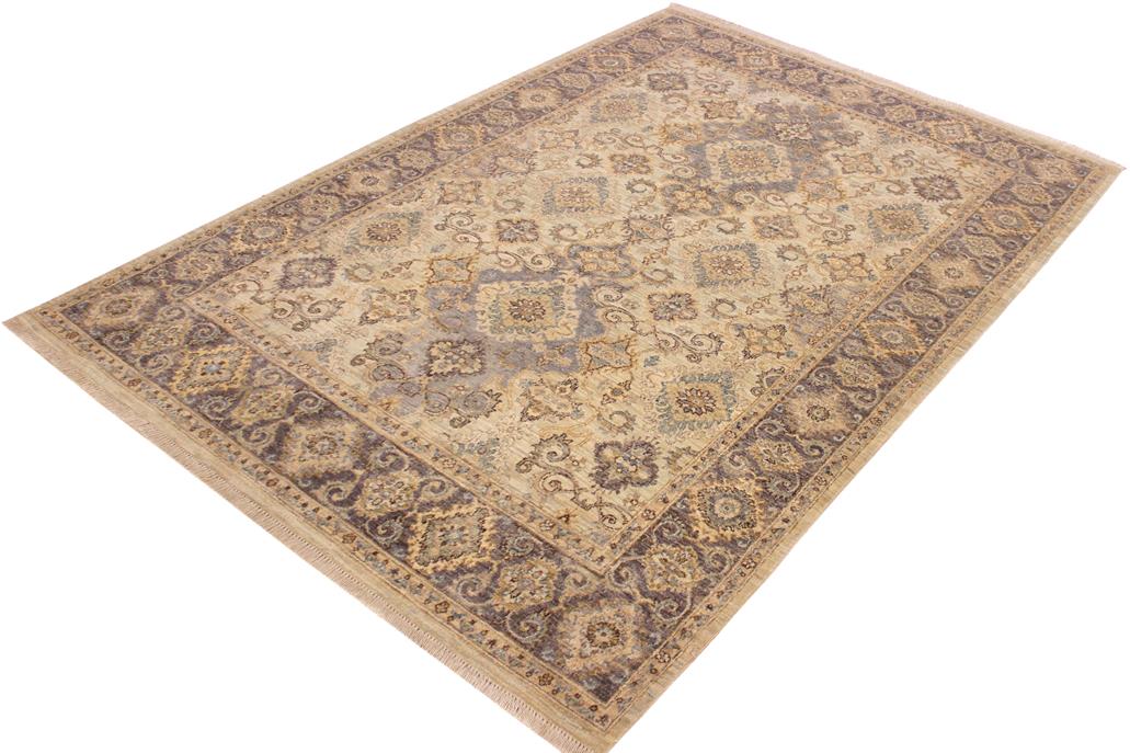 handmade Traditional Kafkaz Lt. Blue Drk. Gray Hand Knotted RECTANGLE 100% WOOL area rug 6 x 7