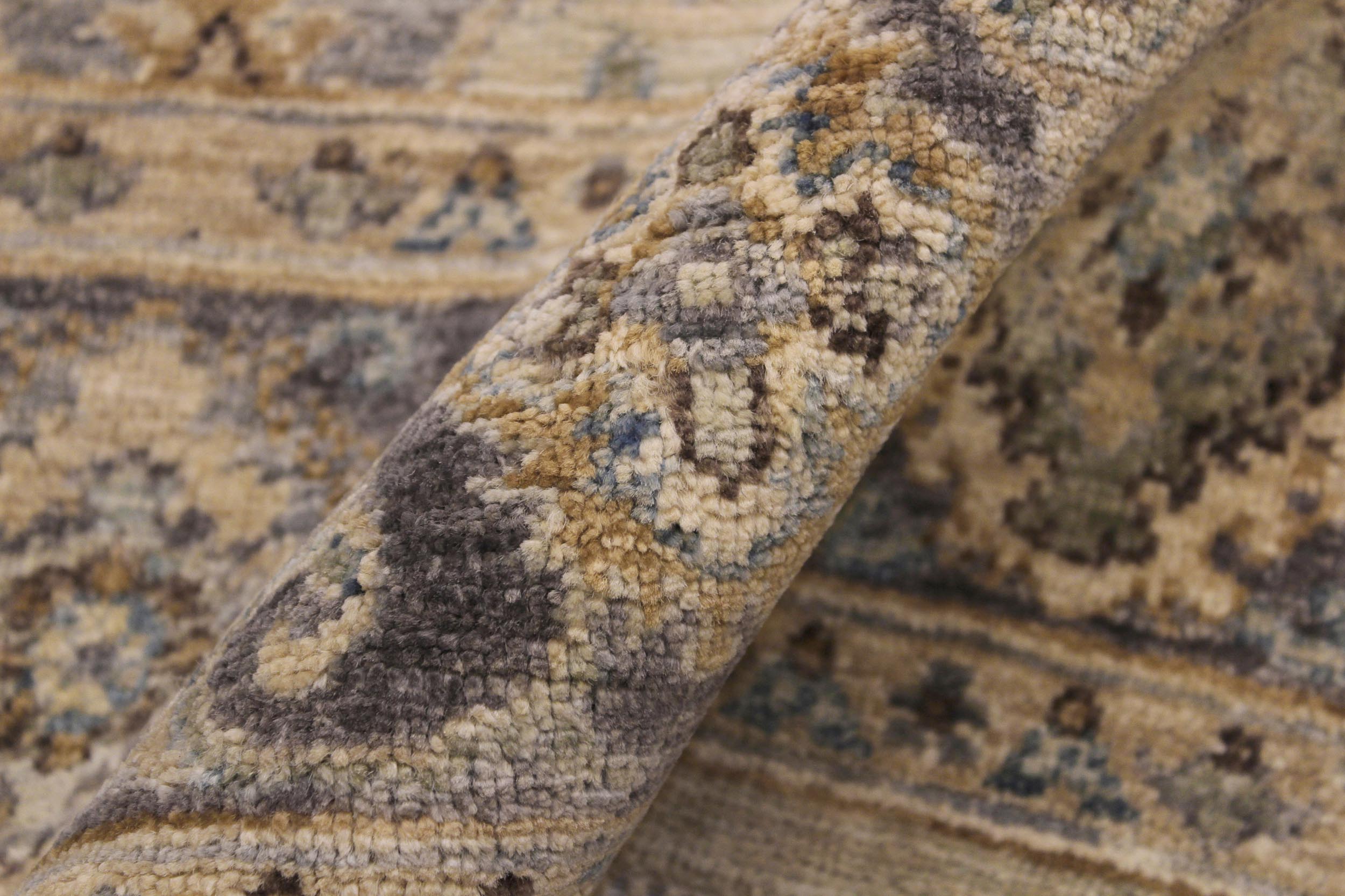 handmade Traditional Kafkaz Lt. Blue Drk. Gray Hand Knotted RECTANGLE 100% WOOL area rug 6x7