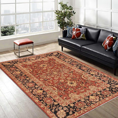 handmade Traditional Kafkaz Rust Blue Hand Knotted RECTANGLE 100% WOOL area rug 10 x 14