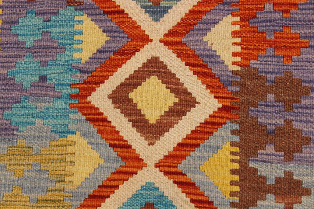 Flat Weave Kilim Antique Navaho Vintage handmade Geometric Kilim Beige Gray Hand-Woven Rectangle 100% Wool Area Rug 3x7 