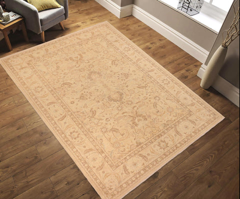 handmade Traditional Kafkaz Tan Beige Hand Knotted RECTANGLE 100% WOOL area rug 10x14