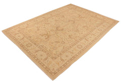 handmade Traditional Kafkaz Tan Beige Hand Knotted RECTANGLE 100% WOOL area rug 10 x 14