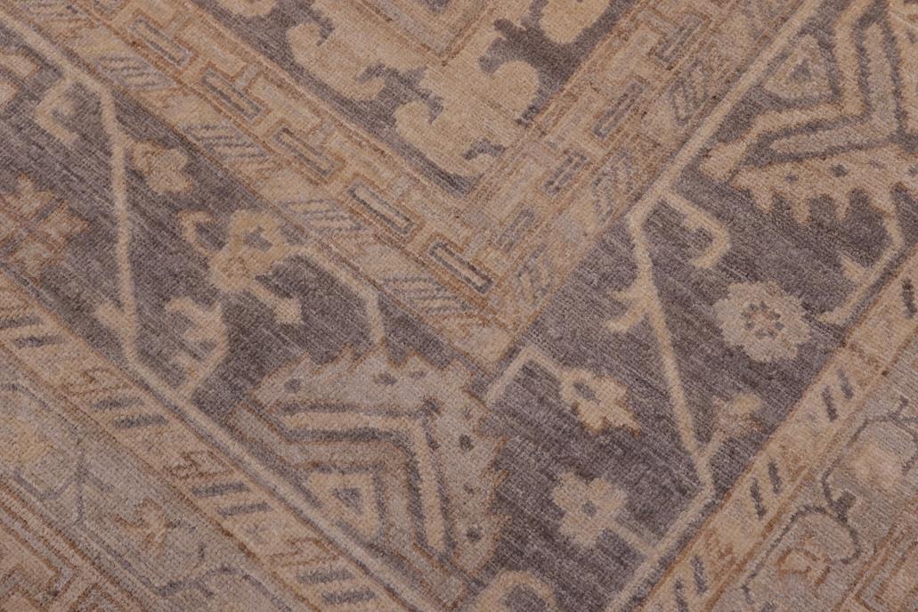 handmade Traditional Kafkaz Lt. Gray Drk. Gray Hand Knotted RECTANGLE 100% WOOL area rug 9 x 12