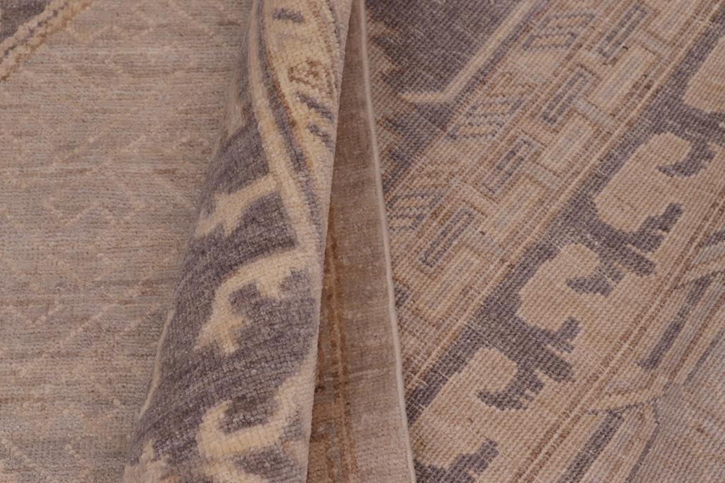 handmade Traditional Kafkaz Lt. Gray Drk. Gray Hand Knotted RECTANGLE 100% WOOL area rug 9 x 12