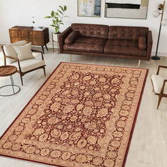 handmade Transitional Kafkaz Brown Beige Hand Knotted RECTANGLE 100% WOOL area rug 10 x 14