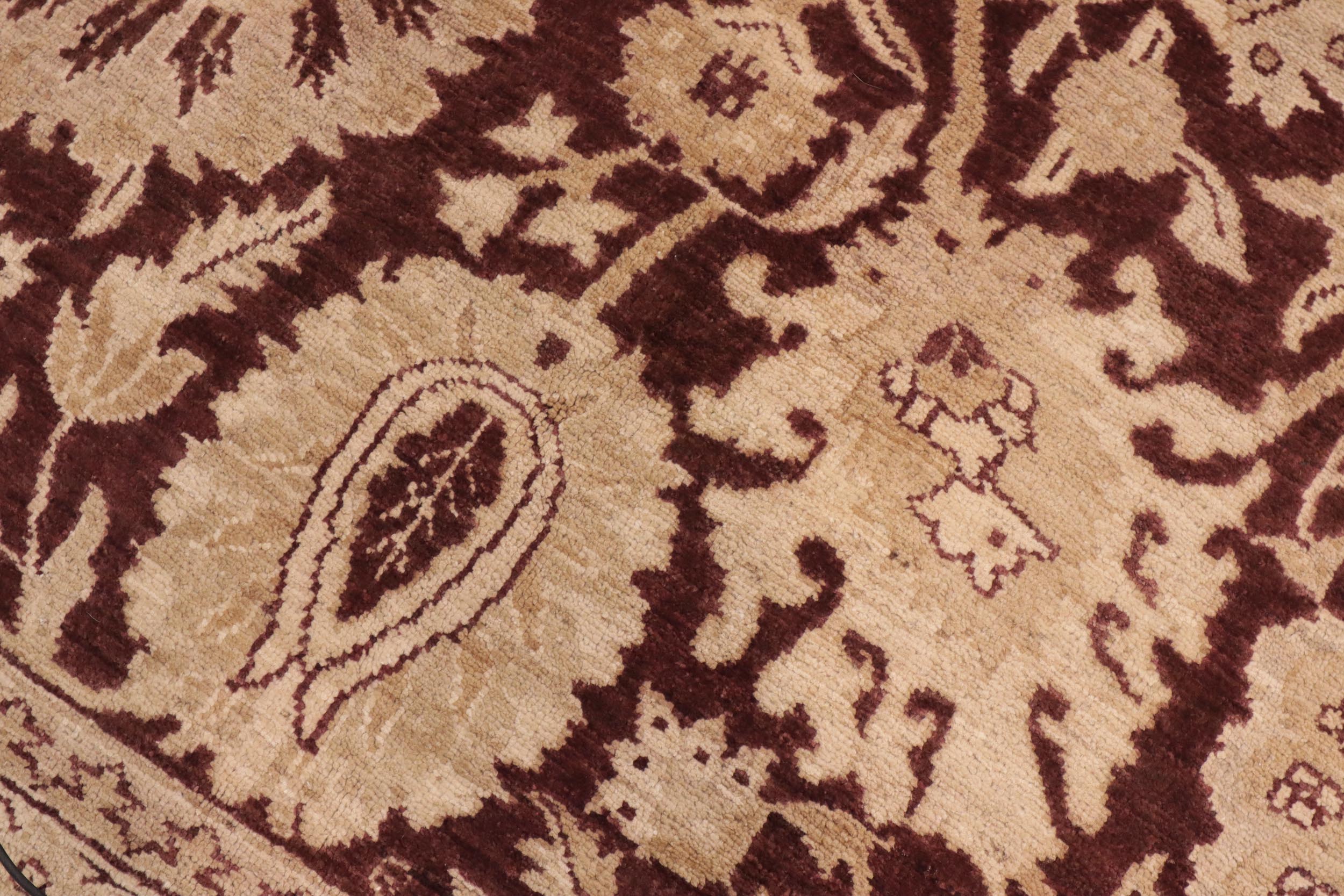 handmade Traditional Kafkaz Brown Beige Hand Knotted RECTANGLE 100% WOOL area rug 10x14