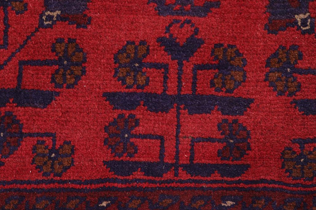 handmade Tribal Biljik Khal Mohammadi Red Blue Hand Knotted RECTANGLE 100% WOOL area rug 5x6