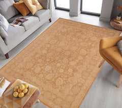 handmade Traditional Kafkaz Brown Beige Hand Knotted RECTANGLE 100% WOOL area rug 10 x 14