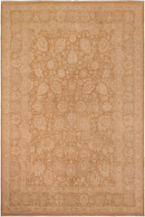 handmade Traditional Kafkaz Brown Beige Hand Knotted RECTANGLE 100% WOOL area rug 10 x 14