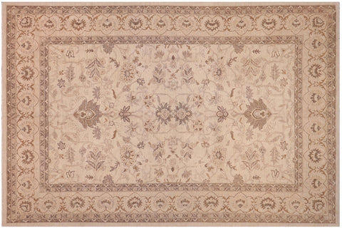 Chic Ziegler Vicky Ivory/Tan Hand Knotted Wool Rug - 10'2'' x 13'11''
