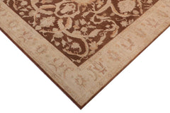 handmade Traditional Kafkaz Dark Brwon Tan Hand Knotted RECTANGLE 100% WOOL area rug 10 x 15