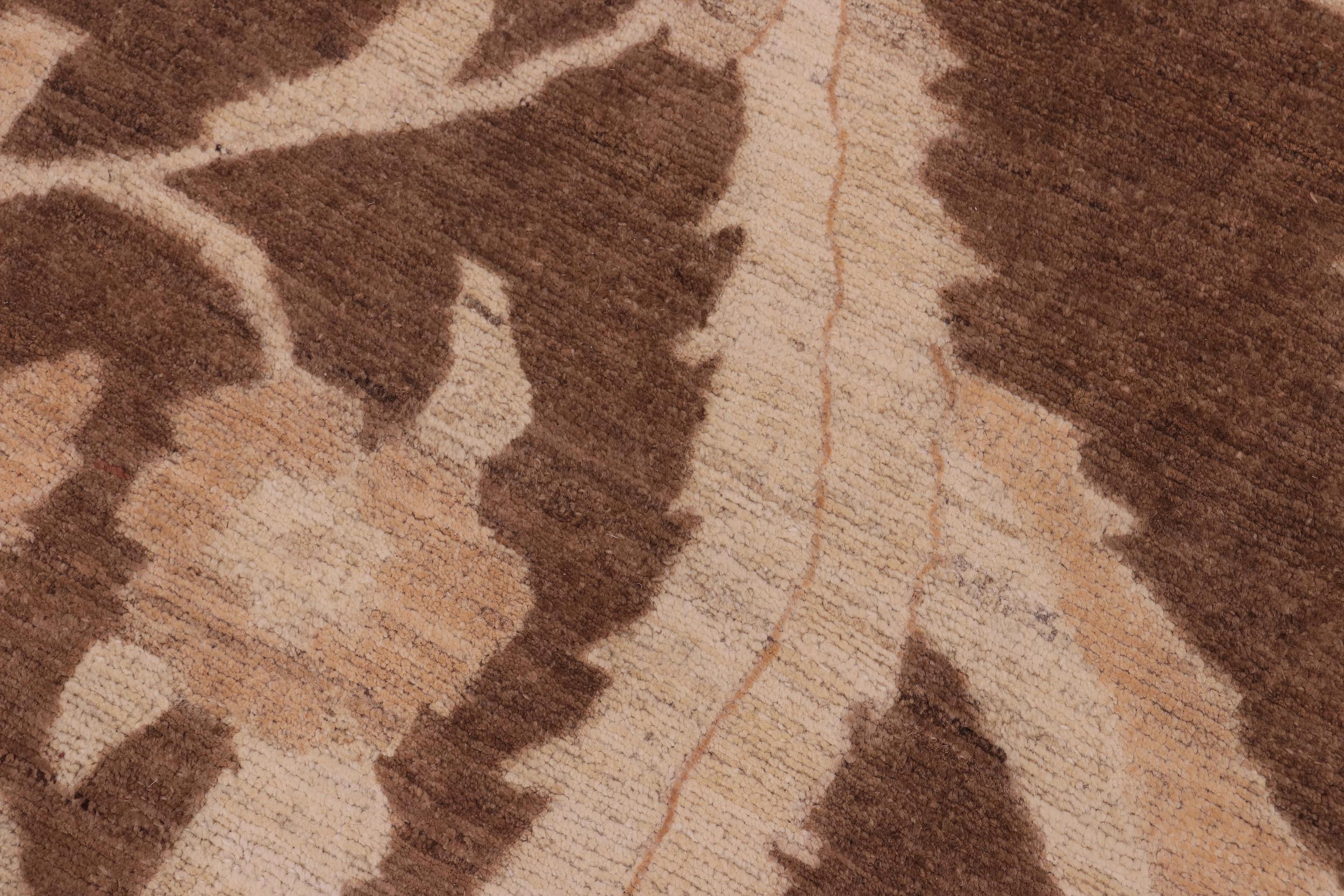 handmade Traditional Kafkaz Dark Brwon Tan Hand Knotted RECTANGLE 100% WOOL area rug 10x15