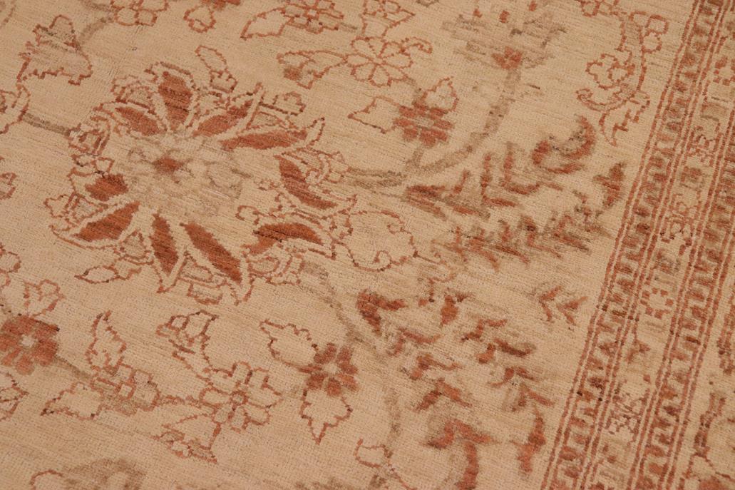 handmade Traditional Kafkaz Beige Brown Hand Knotted RECTANGLE 100% WOOL area rug 10 x 14