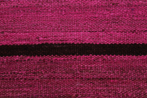 handmade Modern Kilim Pink Purple Hand-Woven RECTANGLE 100% WOOL area rug 5x7