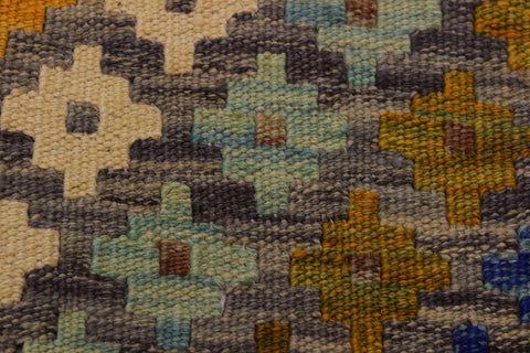 handmade Modern Kilim Ivory Gray Hand-Woven RECTANGLE 100% WOOL area rug 5x8