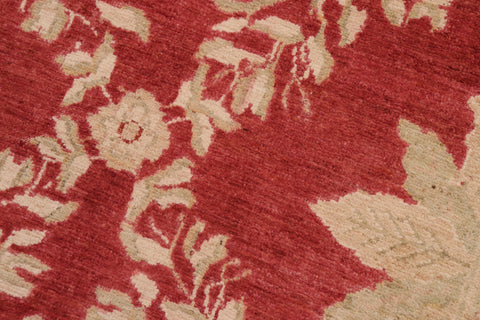 handmade Transitional Victoria Red Beige Hand Knotted RECTANGLE 100% WOOL area rug 10' x 14'
