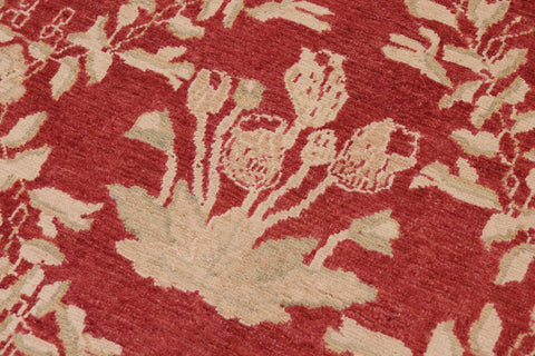 handmade Transitional Victoria Red Beige Hand Knotted RECTANGLE 100% WOOL area rug 10' x 14'