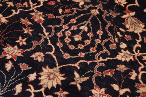 handmade Traditional Kafkaz Blue Brown Hand Knotted RECTANGLE 100% WOOL area rug 10x14