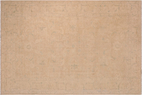 handmade Traditional Kafkaz Tan Beige Hand Knotted RECTANGLE 100% WOOL area rug 10x14