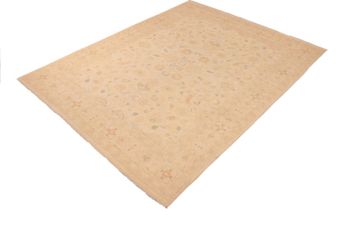 handmade Traditional Kafkaz Beige Gold Hand Knotted RECTANGLE 100% WOOL area rug 10x13