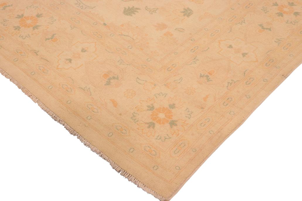 handmade Traditional Kafkaz Beige Gold Hand Knotted RECTANGLE 100% WOOL area rug 10 x 13