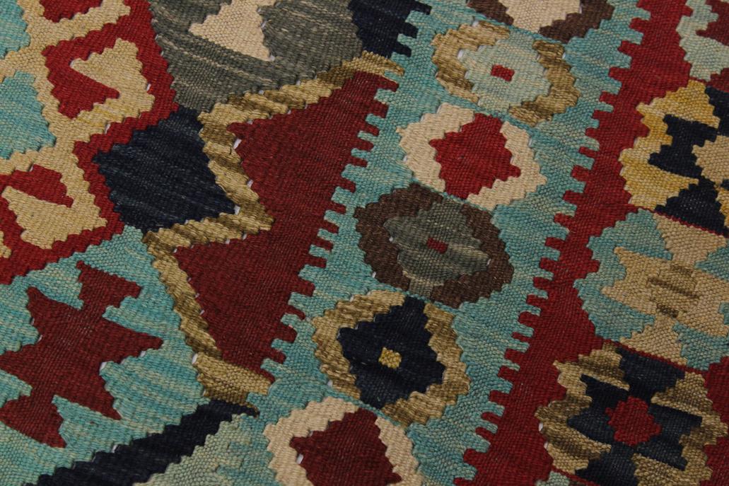 Flat Weave Kilim Antique Navaho Vintage handmade Geometric Kilim Beige Red Hand-Woven Rectangle 100% Wool Area Rug 5x7 