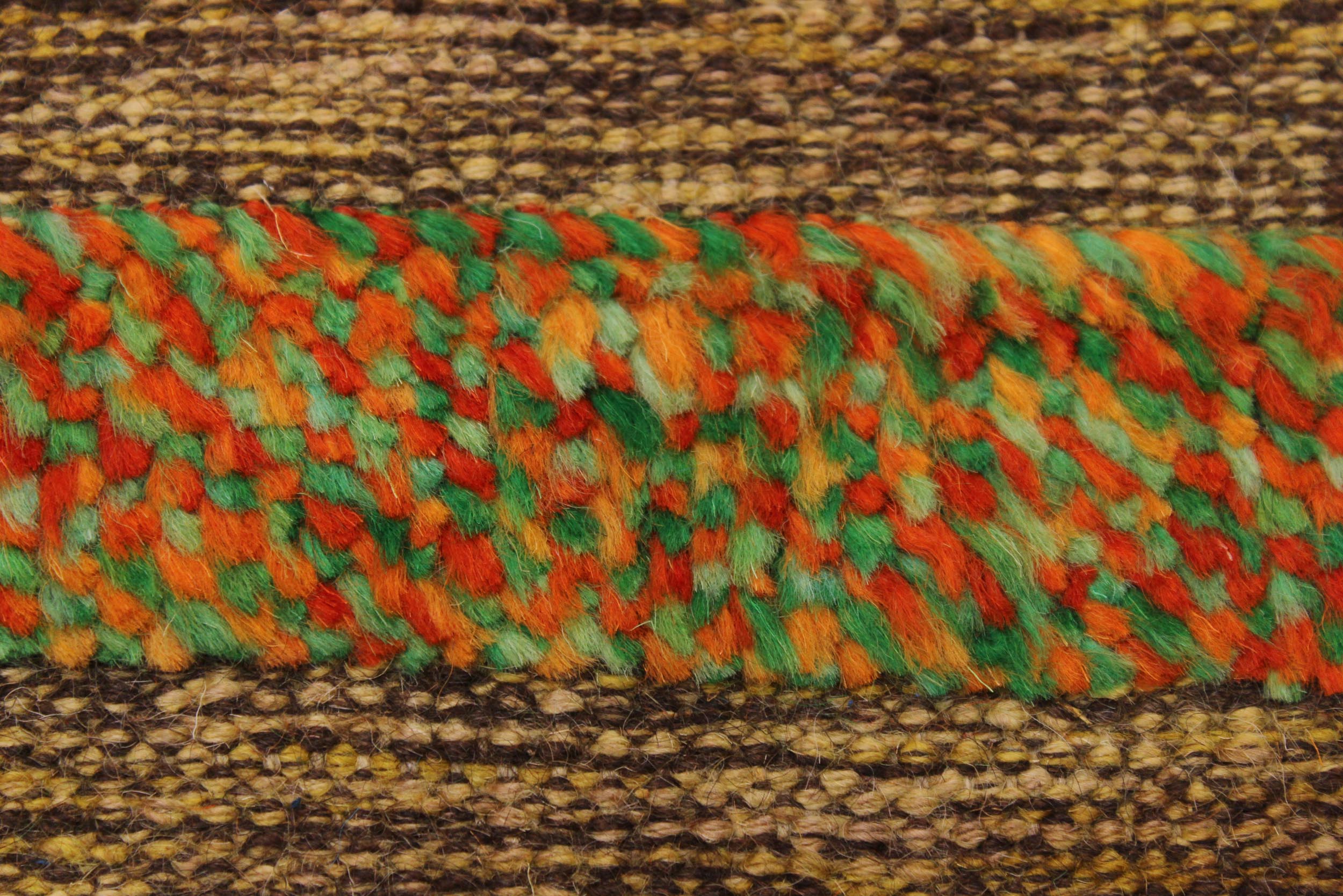 handmade Geometric Moroccan Hi Brown Gold Hand Knotted RECTANGLE 100% WOOL area rug 8' x 10'