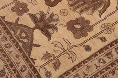 handmade Traditional Kafkaz Beige Tan Hand Knotted RECTANGLE 100% WOOL area rug 10 x 14