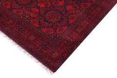 handmade Tribal Biljik Khal Mohammadi Red Blue Hand Knotted RECTANGLE 100% WOOL area rug 5x7