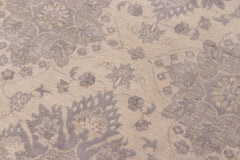 handmade Modern Kafkaz Lt. Blue Ivory Hand Knotted RECTANGLE WOOL&SILK area rug 10' x 14'