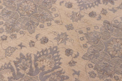 handmade Transitional Kafkaz Lt. Blue Ivory Hand Knotted RECTANGLE WOOL&SILK area rug 10 x 14