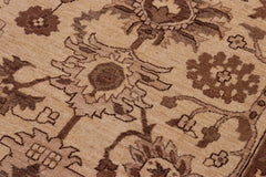 handmade Traditional Kafkaz Tan Lt. Tan Hand Knotted RECTANGLE 100% WOOL area rug 10 x 13