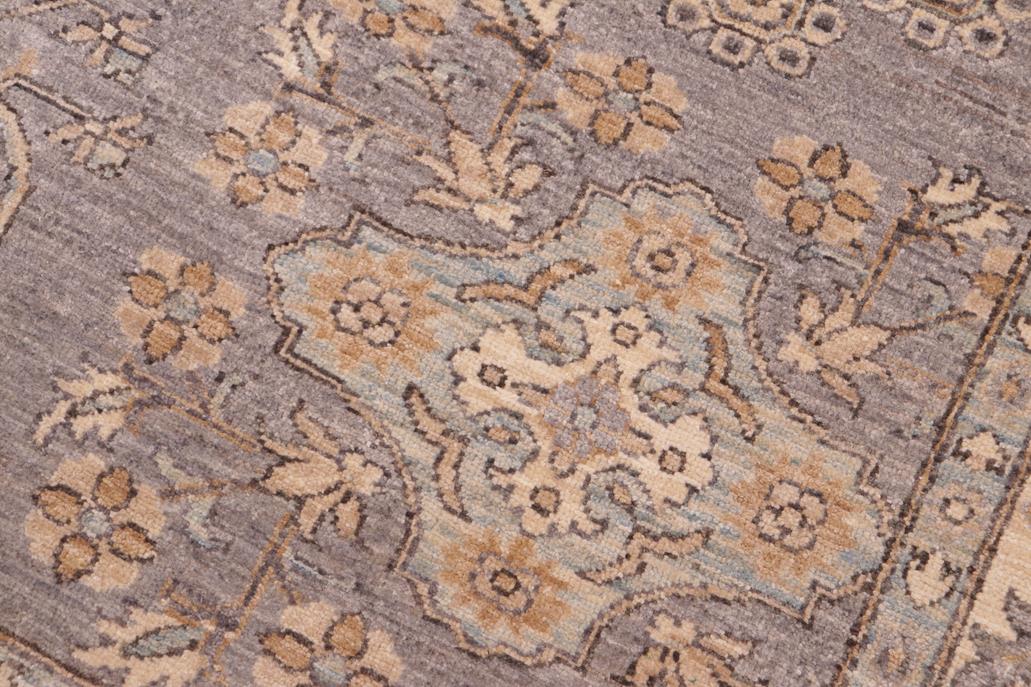 handmade Traditional Kafkaz Gray Beige Hand Knotted RECTANGLE 100% WOOL area rug 6 x 9